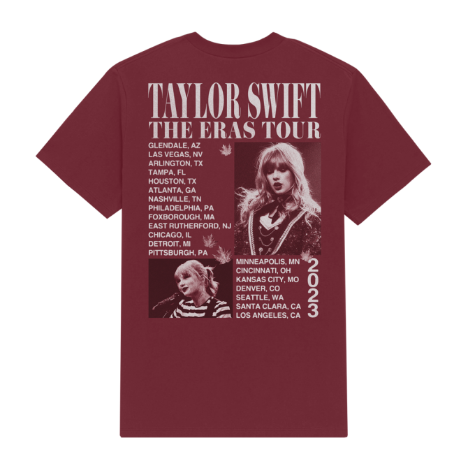 Taylor Swift The Eras Tour RED (Taylor’s Version) Album T-Shirt ...